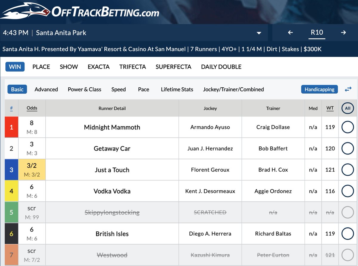 OffTrackBetting.com tweet media