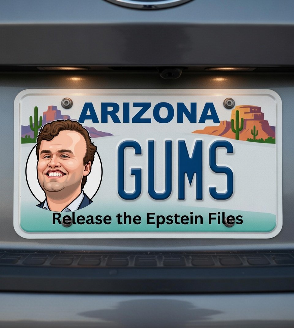 Jake Hoffman turned down the design I submitted for the Charlie Kirk license plate.