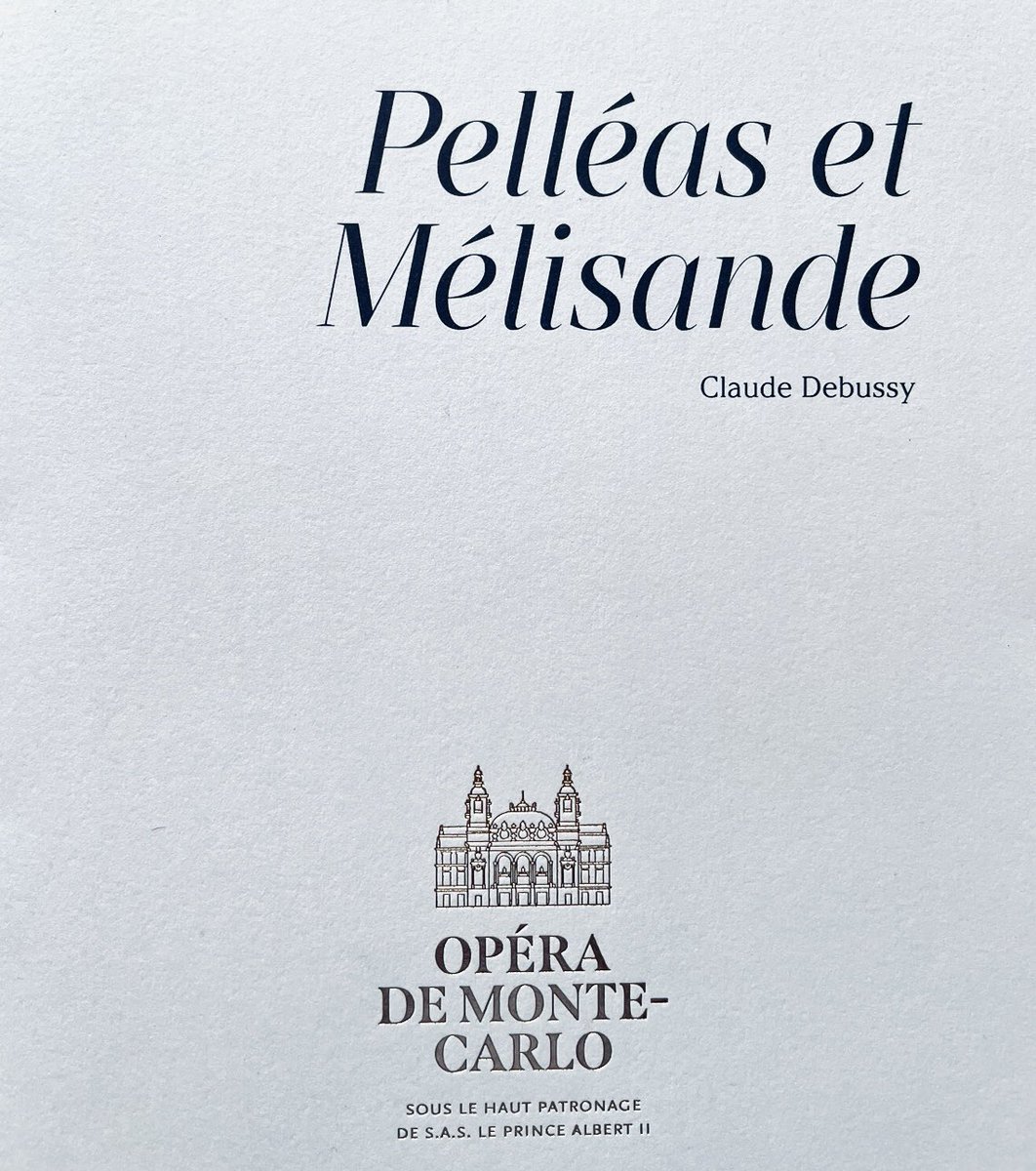twitti100's tweet photo. A week ago! 🎶 🇲🇨
#Debussy #PelléasetMélisande #OpéradeMonteCarlo @GeraldFinley #LeaDesandre #HuwMontagueRendall #greatmusic #greatmemories https://t.co/Wvqisu3uD2