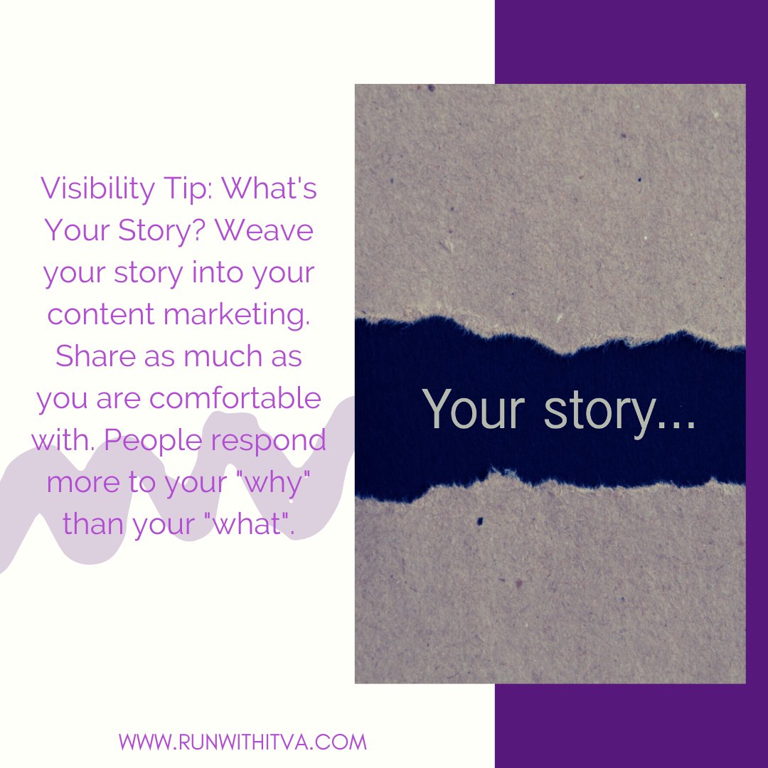 RunWithItVA's tweet photo. Your audience will connect with WHY you do what you do more than what you do. 

#personalassistant #virtualassistanthelp #onlinebusinesssupport https://t.co/QuEdJn5ss1