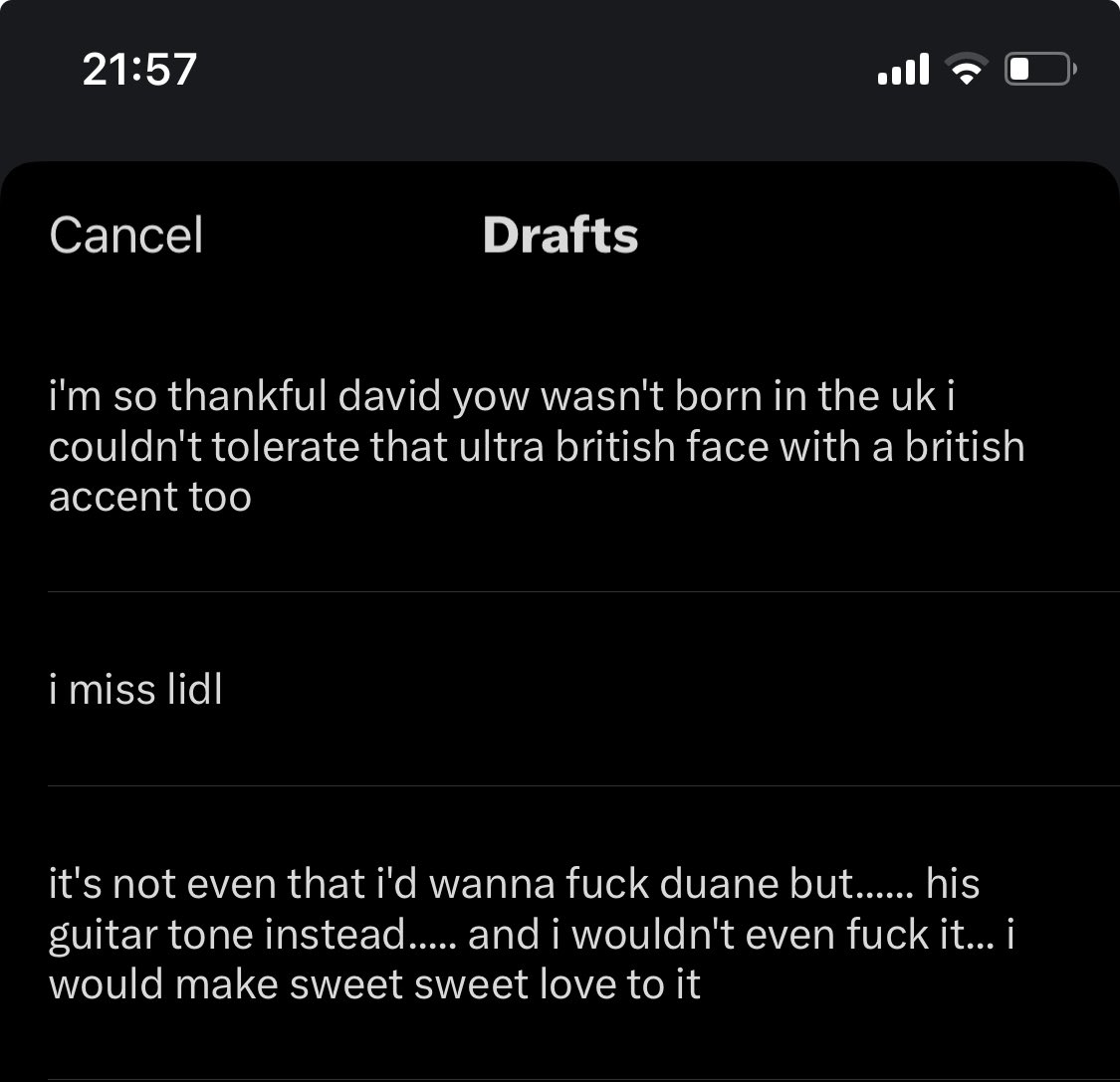 what is going on in my drafts