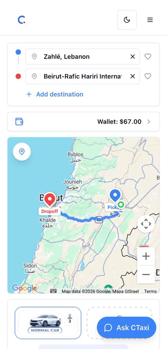 Ctaxilb's tweet photo. Book directly: https://t.co/OVUunwnPGf

• verified professional drivers
• transparent pricing
• AI-assisted booking
• airport and intercity rides
• cash, wallet, or crypto payments
Serving Beirut, Zahle, and airport transfers. https://t.co/B5H5Il4RIj