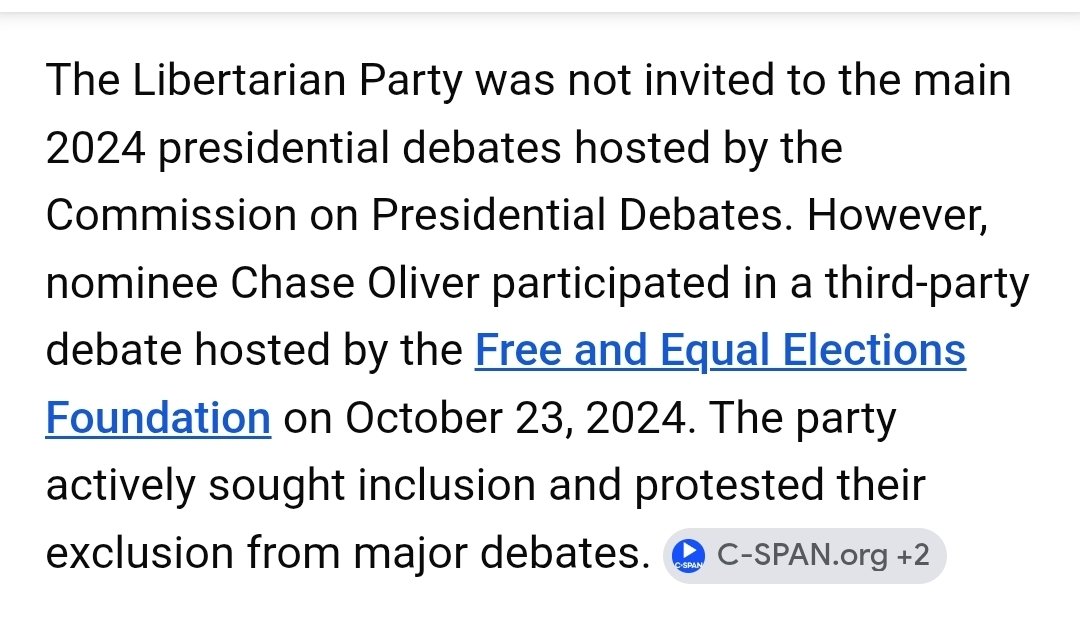 Oakforged's tweet photo. @Salciii1 @0xOBV @DCinvestor Anyone who doesn't support your side automatically supports Trump. Zero ability to think on your own. It's almost cute, if you weren't such an asshole while being so dumb. 

And who believes everything they read? The libertarian party wasn't invited. https://t.co/NpglcMzM25