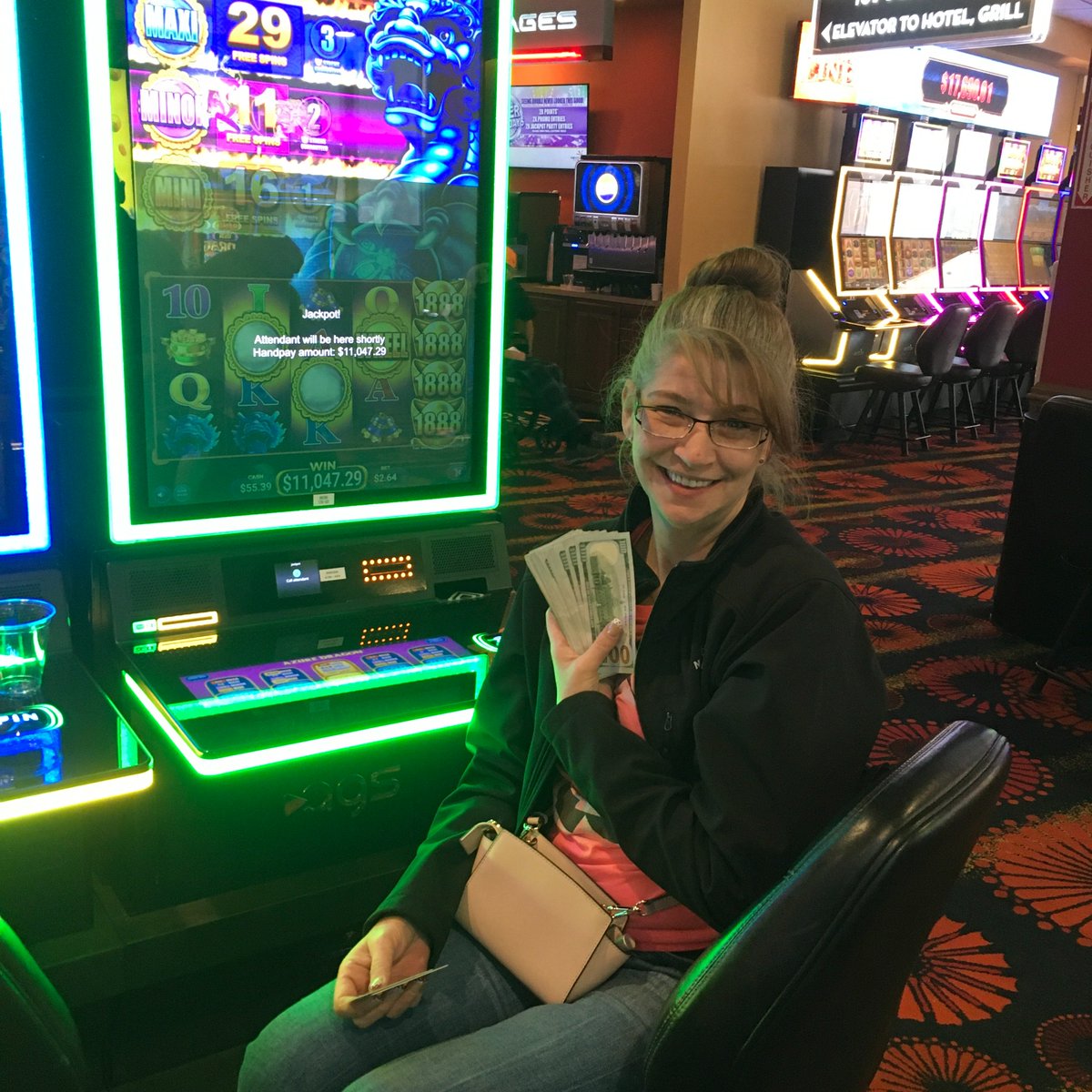 We might be losing an hour of sleep tonight, but this lucky winner certainly didn't lose any money at The Century Hotel &amp; Casino! She won $11,047.29 just spinning $2.64! #winnerszone 

Gambling Problem? Call or text 1-800-GAMBLER