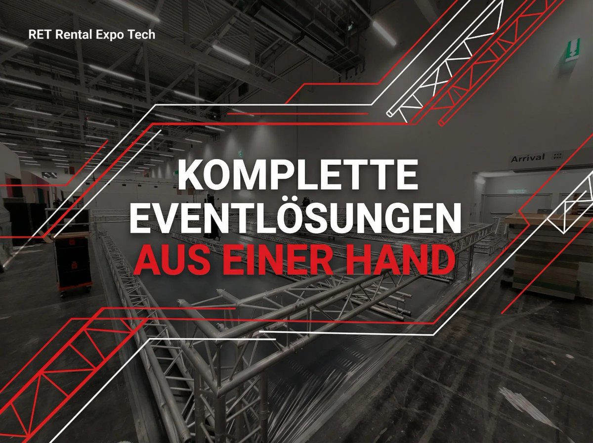 pytlik_mike's tweet image. RET Rental Expo Tech ist Ihr zuverlässiger Partner für Eventtechnik! Wir bieten Qualität, Service und innovative Lösungen für Messen, Firmenevents, Hochzeiten, Konzerte &amp;amp; Streaming – europaweit. Konzentrieren Sie sich auf Ihre Gäste, wir kümmern uns um die Technik! #Eventtechnik