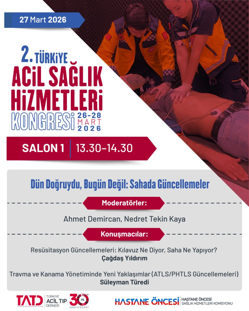 Hastane Öncesi Sağlık Hizmetleri Komisyonu tweet media