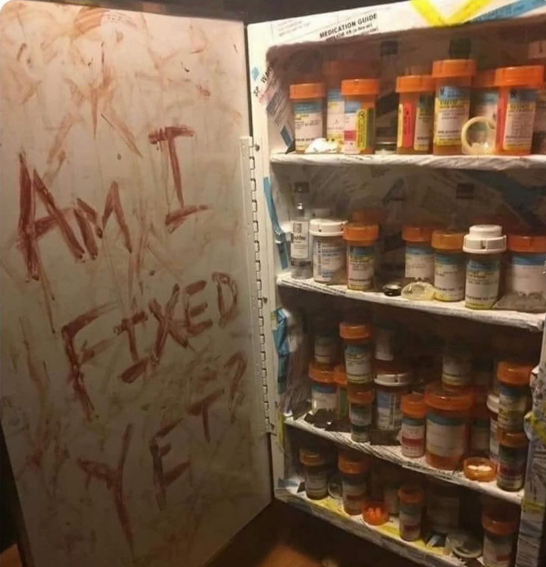 TOXICBOYSFORLYF's tweet photo. When you check her medicine cabinet and realise you’re about to have the best s*x of your entire life https://t.co/u5Djslq8Sr