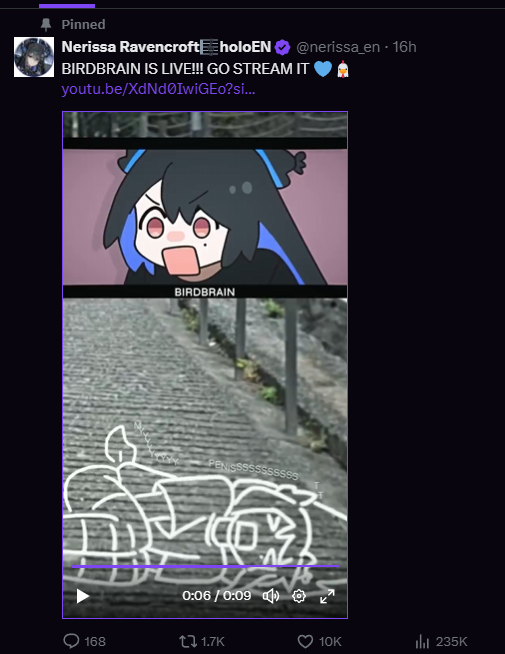Not_EBN's tweet photo. @Shadowskarheart @Narukahana Funnily enough she has a subtitled version that confirms it's "Penis" https://t.co/7gIzlI73k5