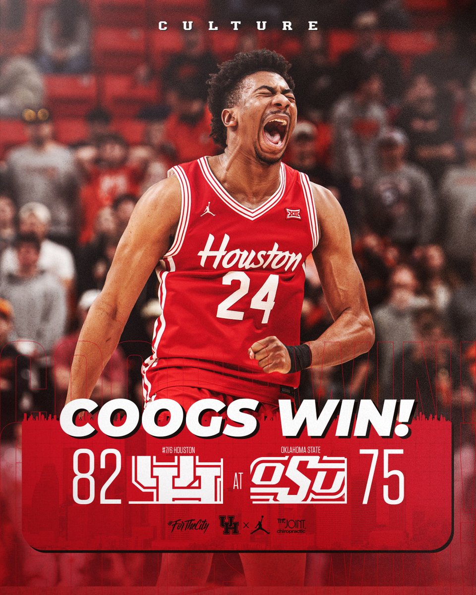 UHCougarMBK's tweet photo. COOGS WIN
presented by @thejointchiro 

#ForTheCity x #GoCoogs https://t.co/Mul47NLXD0