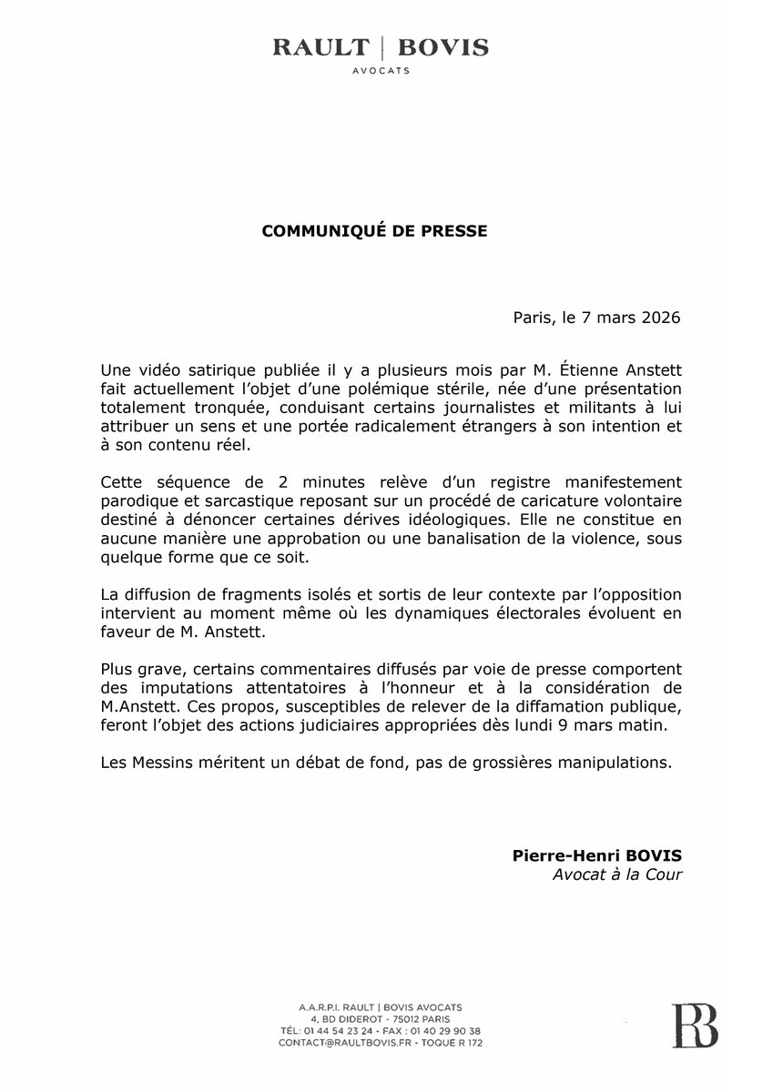 etienne_anstett's tweet image. Chers Messins, je tiendrai bon !

Je suis donné 2ème aux élections municipales de #Metz, à seulement 2 petits points du maire sortant. La classe politico-médiatique panique...et sort l'artillerie lourde.

Je suis si fier d'avoir été "Le Mal-Pensant", le seul TikTokeur de satire