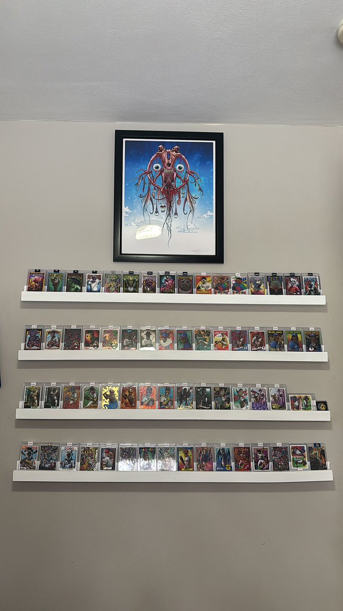 mcAbs0lut's tweet photo. @BleedCubBlue311 @alexpardee Love it 🤩! l had so much fun painting all of your project 70 cards! I have a wall of all of the originals and a version i painted https://t.co/jsTBqOqVOe