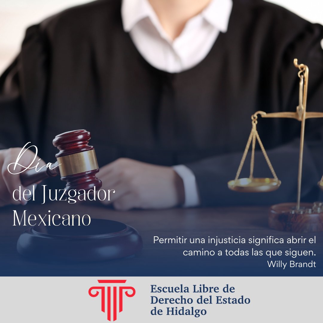 eldehgo's tweet photo. ⚖️ La justicia requiere preparación, ética y compromiso. Hoy reconocemos a quienes tienen la responsabilidad de impartir justicia en nuestro país.
Felicitamos a las personas juzgadoras de México en su día. En #ELDEH formamos profesionistas para fortalecer el Estado de Derecho. https://t.co/4nroisUewu
