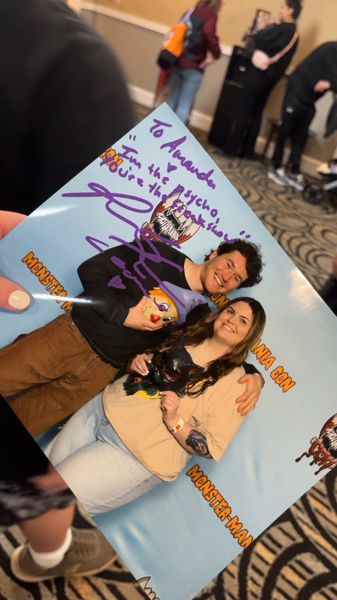 horror_amanda's tweet photo. Met Rohan Campbell again for the third time https://t.co/3C11CrdyJ1