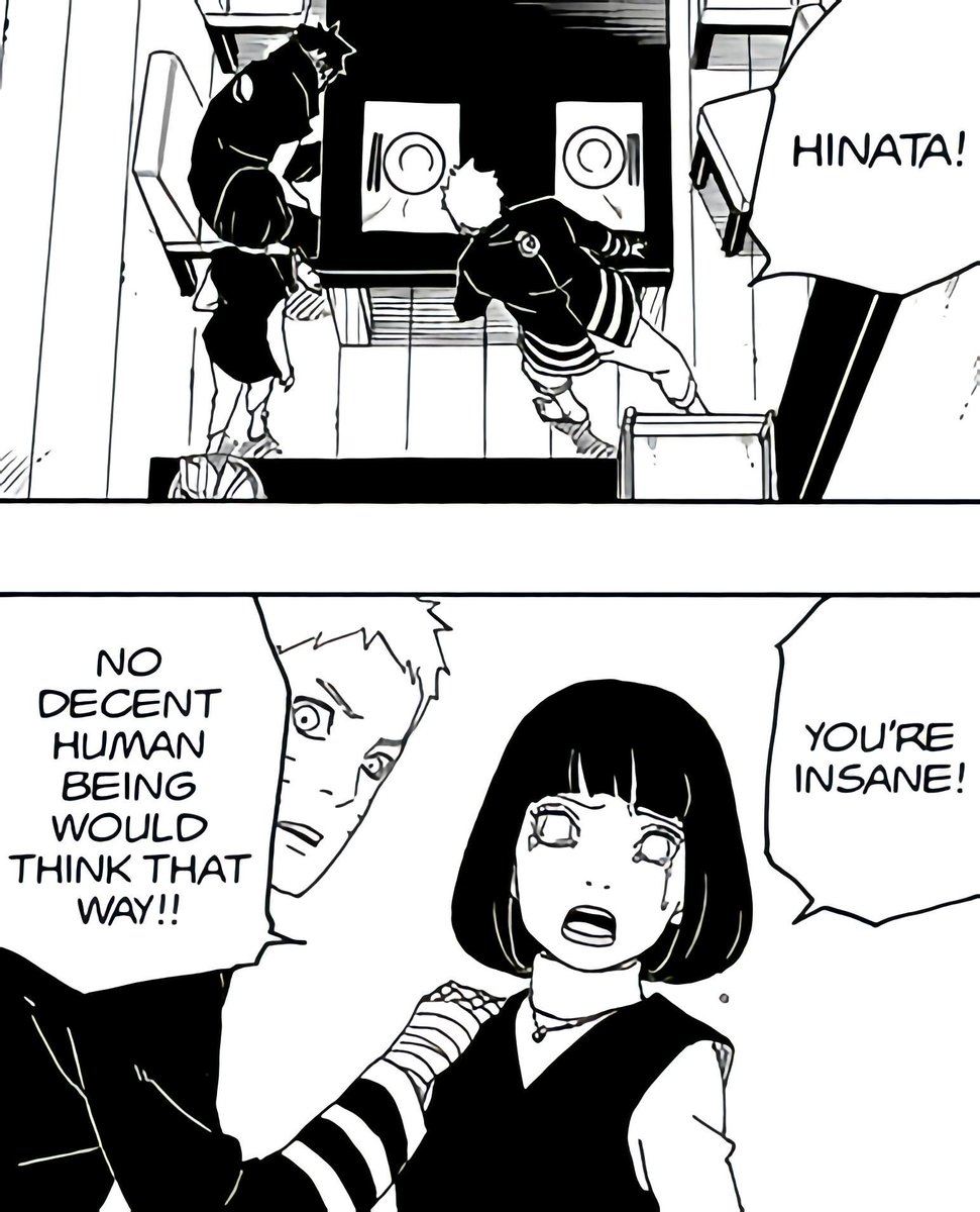 Hyugaryen's tweet photo. Hinata’s anger is too underrated in this scene. Naruto had to physically restrain her from attacking Kawaki further https://t.co/bIp0tuACrm