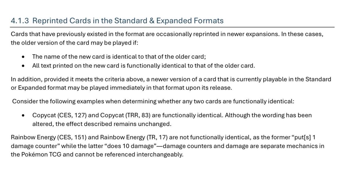 Ante la duda de muchos...

🚫 NO podéis jugar los reprints de Poképads de Perfect Order hasta el día 26-27 de marzo.

👉 El motivo es que la norma habla de que las cargas reprints son legales en su fecha de lanzamiento. Es decir, que hasta ese día, no se pueden jugar.

Fuente: