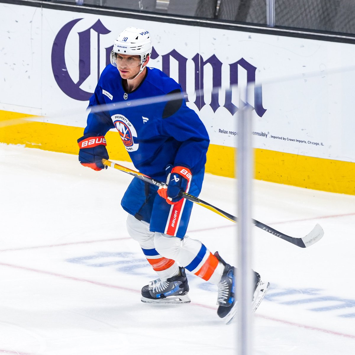NYIslanders's tweet photo. First look in Blue and Orange. https://t.co/rDQBuBL80B
