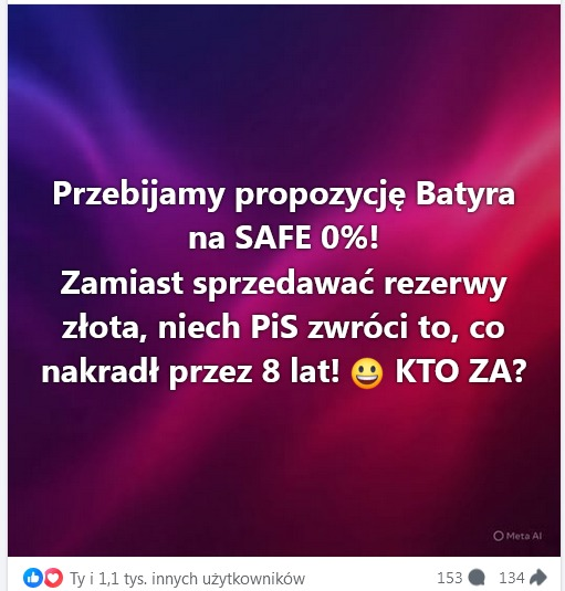 Jak dla mnie najlepsza propozycja. Nie tylko Pisiory, ale i Katabasy powinni oddać kasę którą zagrabili przez 8 l. rządów najpierw Szydło, a Potem Pinokia.