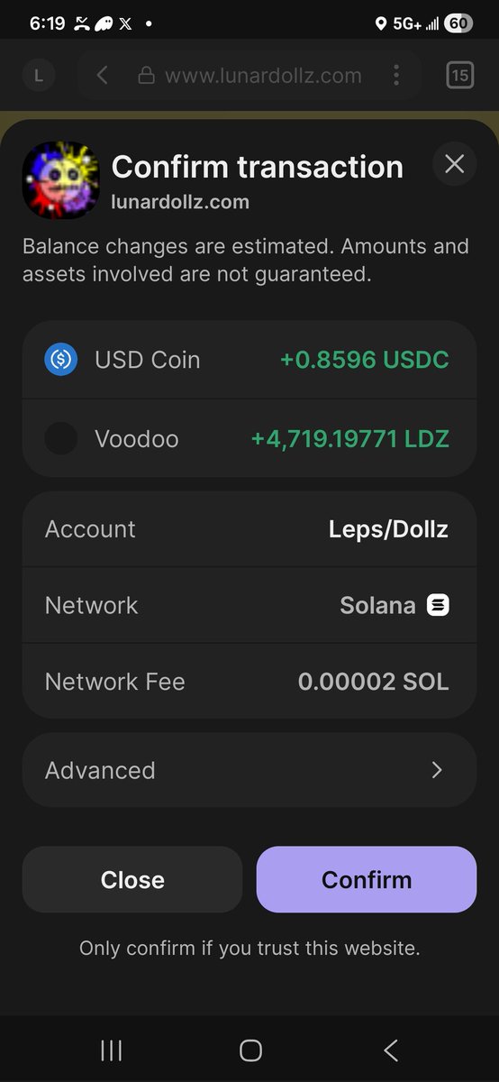 I collected my T4 Rev Share from <a href="/LunardollzNft/">✨The LunarVerse ☄️</a> ..... LDZ is gold right now and $.85 is a great addition to my USDC piggy bank!