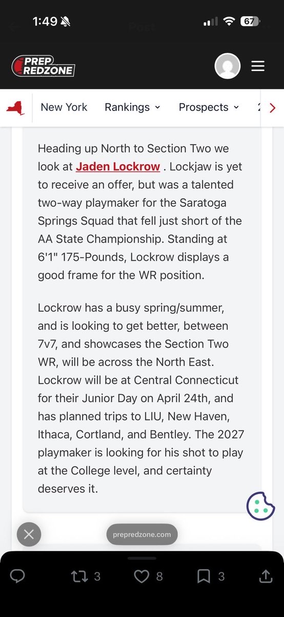 Jaden Lockrow 27’ATH⭐️⭐️⭐️ tweet media