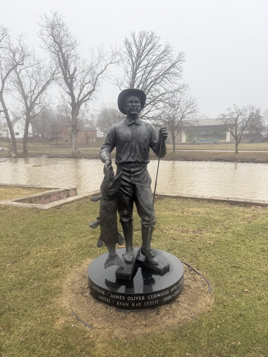 Spent a foggy afternoon in Owosso yesterday. History hiding in plain sight - Elias Comstock's home, still standing, and Curwood Castle right on the Shiawassee River where James Oliver Curwood wrote about the wilderness he fought to protect. Cool stuff!