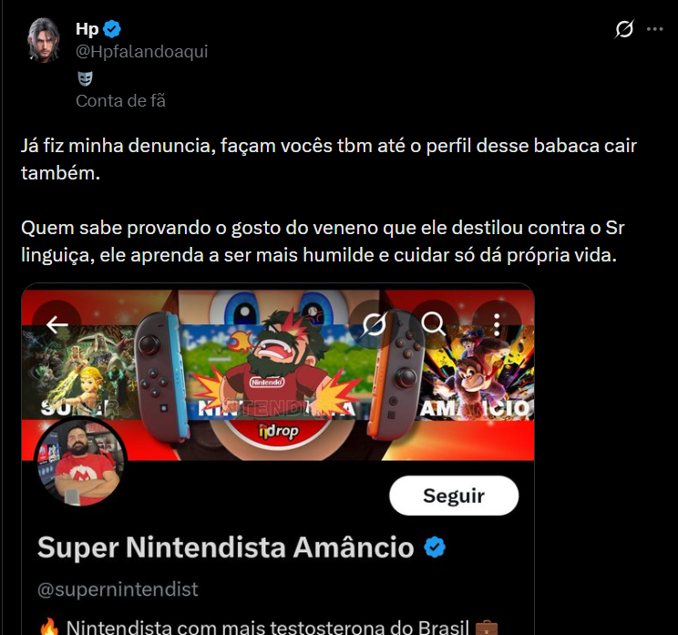 Super Nintendista Amâncio tweet media