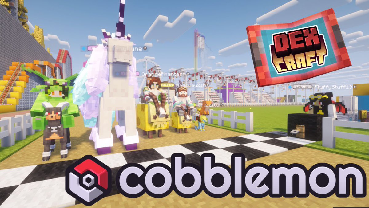 ArinviiMC's tweet photo. Time for some Mario Kart- I mean cobblemon racing! 
https://t.co/B0bNEAVrVH https://t.co/hIsYBZj4Oi