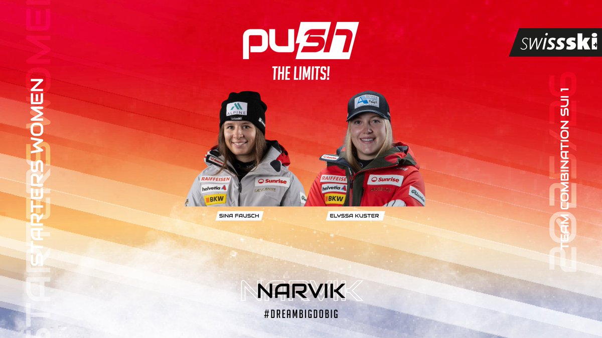 swissskiteam's tweet image. Mit folgenden Aufstellungen tritt die Schweiz am Sonntag (14.30 Uhr) bei der Team-Kombination der Junioren-WM in Narvik 🇳🇴 an. 💪

#swissskiteam #push