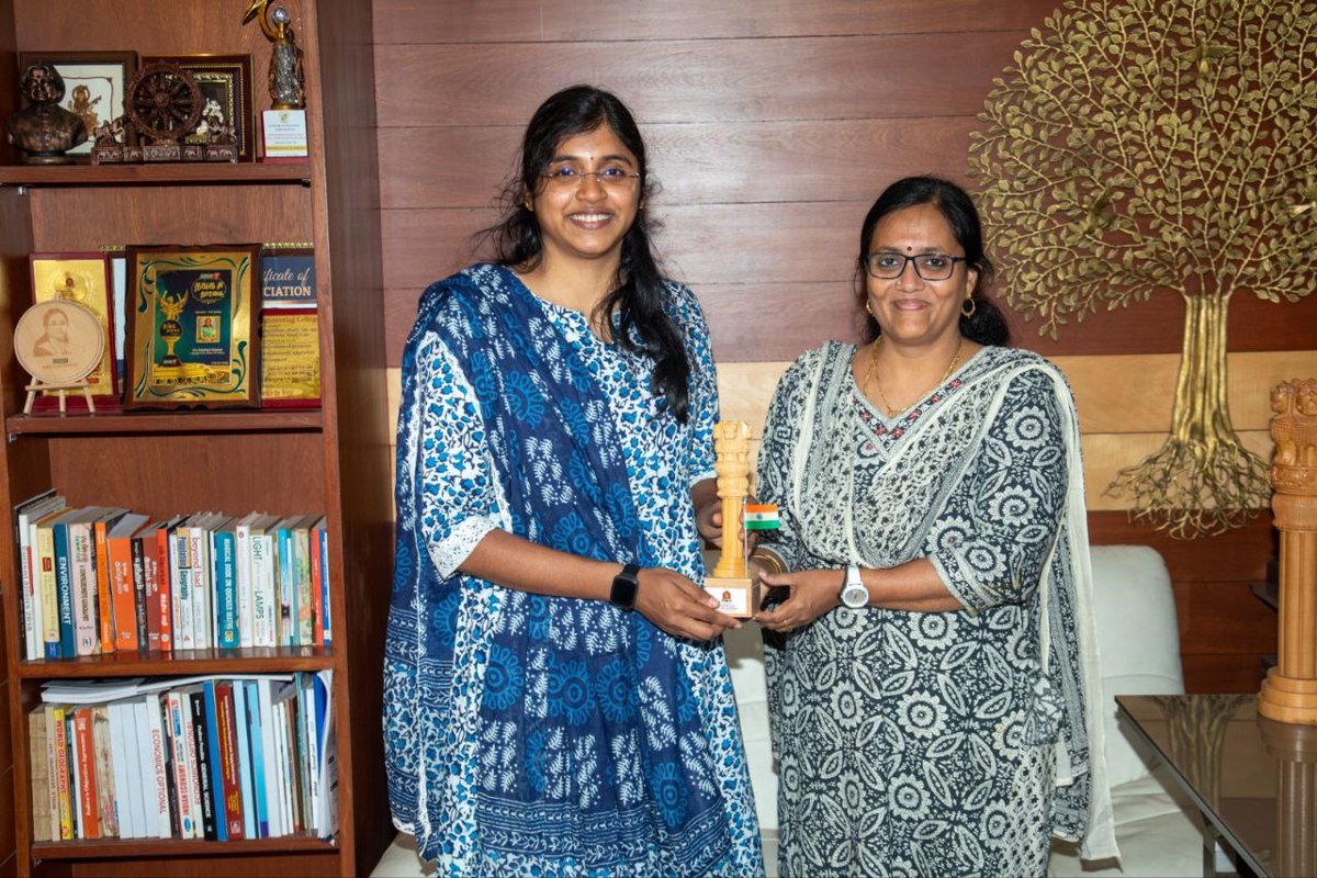 Setting the Standard.. Leading the Way! 📷

We are immensely proud to congratulate our UPSC CSE 2025 Topper, Ms. Sruthii R, for securing an incredible All India Rank 18. 

Ms. Sruthii was felicitated by our Director, Dr. Vaishnavi S D, celebrating her journey from a dedicated