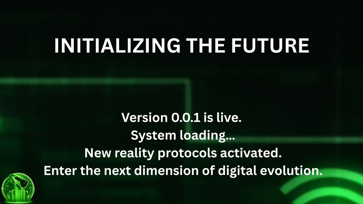 LexionCodes's tweet photo. Digital evolution starts here. 
Version 0.0.1 is live. 
The protocol has changed. https://t.co/VENSIdjSBW