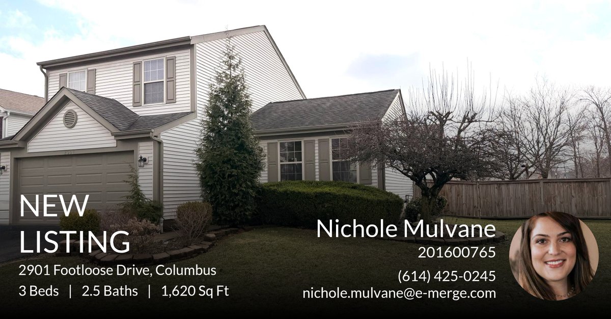 ColumbusNichole's tweet photo. 📍 New Listing 📍 Take a look at this fantastic new property that just hit the market located at 2901 Footloose Drive in Columbus. Reach out here or at (614) 425-0245 for more information!

Listed by Maima Kamara https://t.co/Mz0Bvjw4lV https://t.co/k8Dh29AIgt