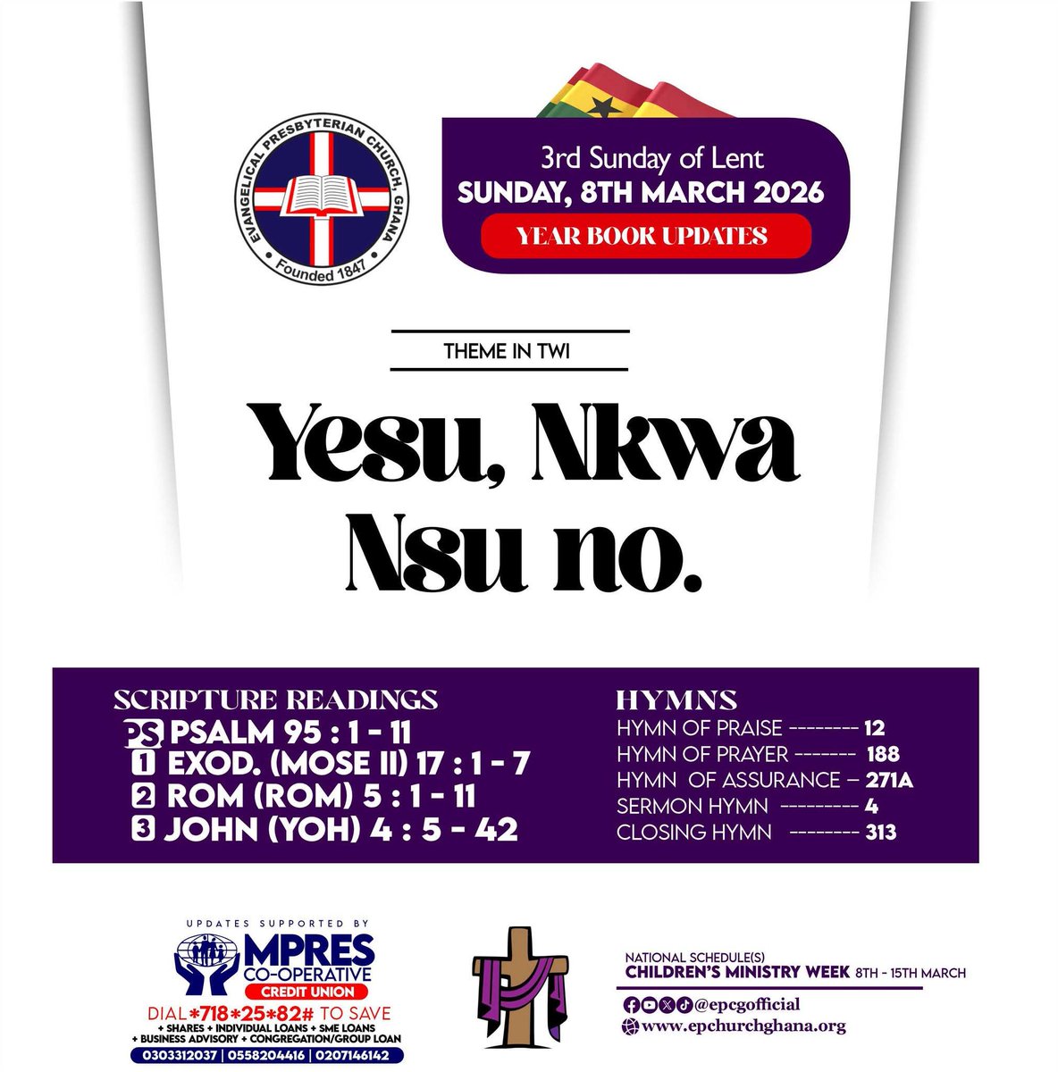 Evangelical Presbyterian Church, Ghana tweet media