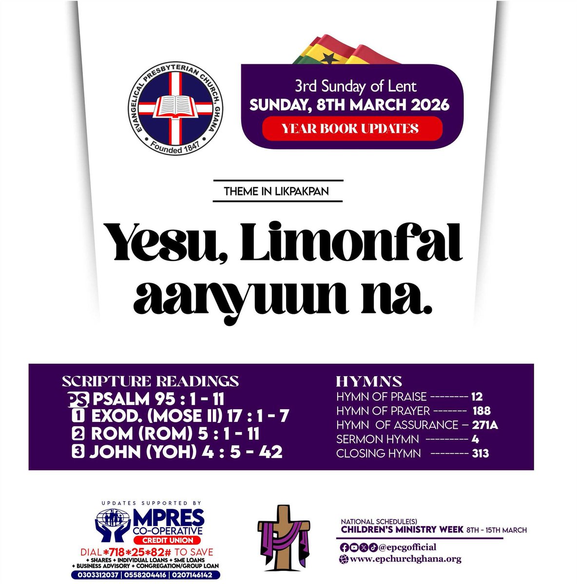 Evangelical Presbyterian Church, Ghana tweet media