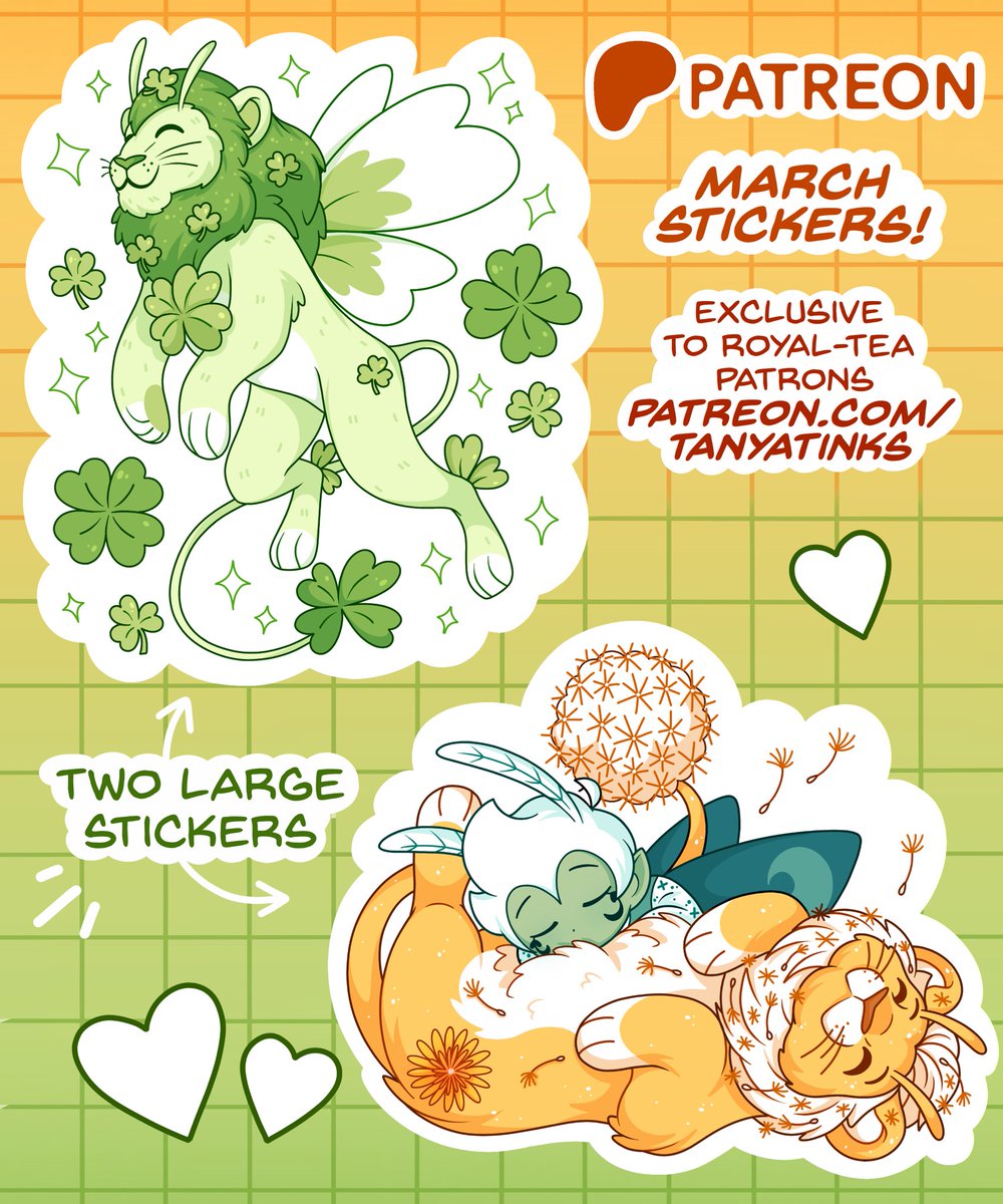 TanyaTinks's tweet image. Dande-lions + clover cats 🦁🌼☘️
Flower fairy kitty stickers!

#fairycore #vinylstickers #stickermail
