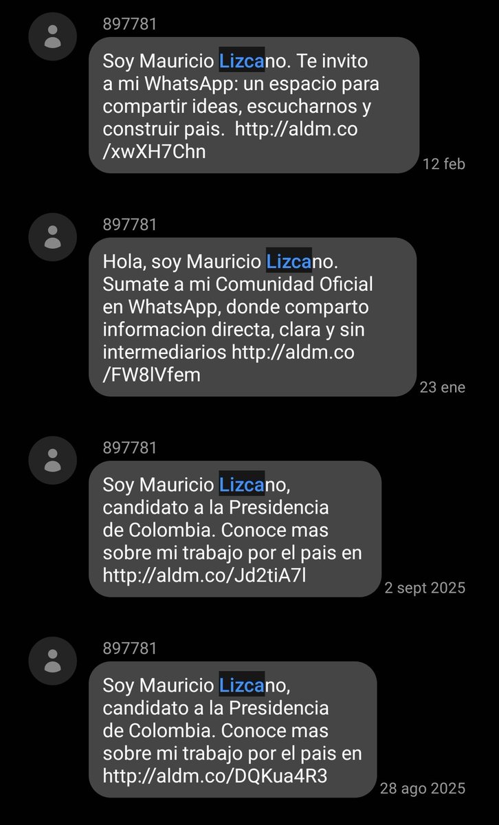 LuisPuello18's tweet photo. Suficiente con Tigo y Claro tratando de venderme planes como para tener que aguantar este SPAM. https://t.co/tjnU40esks