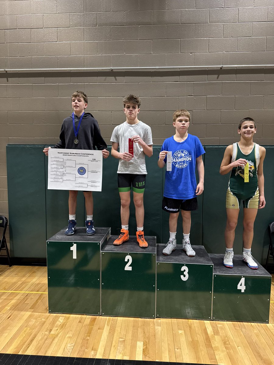 BWMSWrestling's tweet photo. Your 120 pound champion, Miles Mays! https://t.co/rGGNE4tS1f