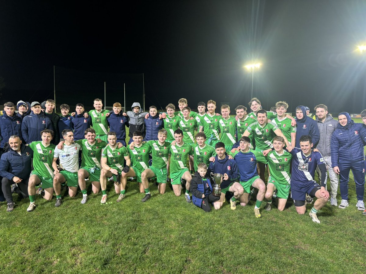 KildareGAA's tweet photo. Congratulations to Sarsfields who are 2026 Aldridge Cup Champions.

Full Time:
Athy 0:12 (12)
Sarsfields 1:18 (21)

Accepting the Aldridge Cup on behalf of Sarsfields is Cian Byrne, printed to him by fellow Sarsfields man, Niall Sheridan. https://t.co/XBtVZgcMRi