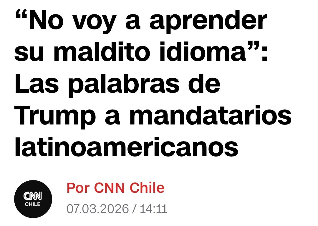 alvaroborba's tweet photo. Em um dia humilhante para o nosso continente, Trump chamou líderes locais para dizer que pode usar mísseis contra cartéis de drogas. Finalizou se recusando a aprender a "maldita língua" dos interlocutores. https://t.co/lOxUBKrnO5