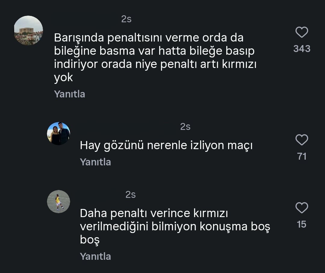 penaltı verince kırmızı verilmediğini bilmeyenler favlasın da sayımızı bilelim