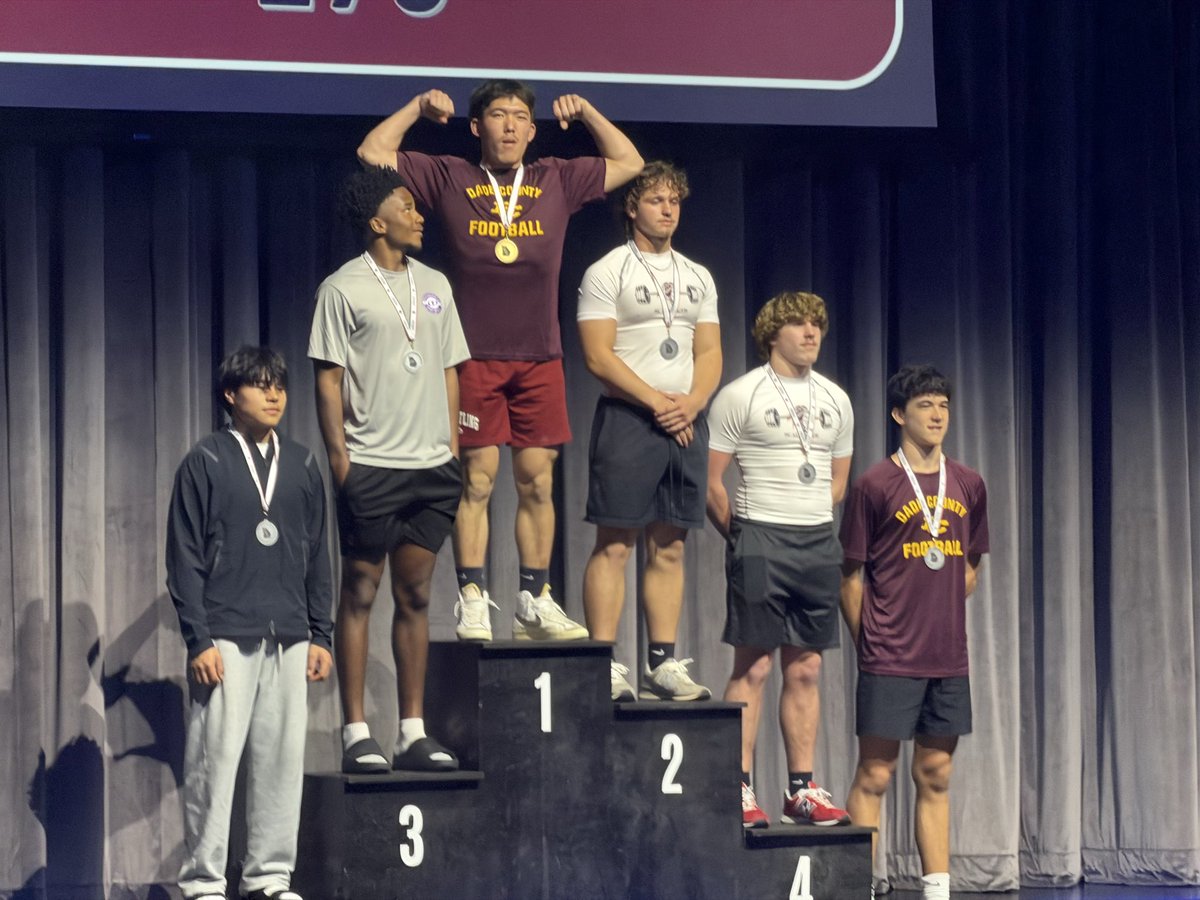 DadeCoRasslin's tweet photo. Congratulations to Kent Tajima 2026 GACA 170lb weight lifting State Champion!!! #GoWolverines https://t.co/ufljB8Srkc