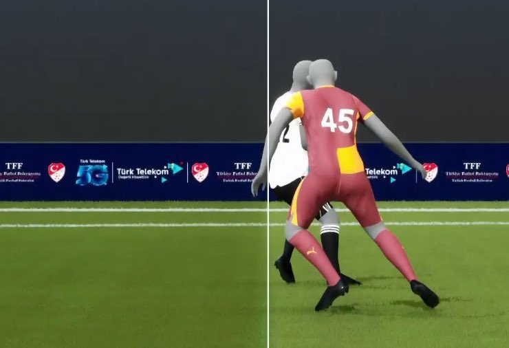 Beni hiçkimse bu VAR görüntüsü ile gerçek pozisyonun aynı olduğuna ikna edemez çünkü göz var nizam var. Osimhen’in sol omzu bariz şekilde Agbadou’dan önde pozisyon net ofsayt..