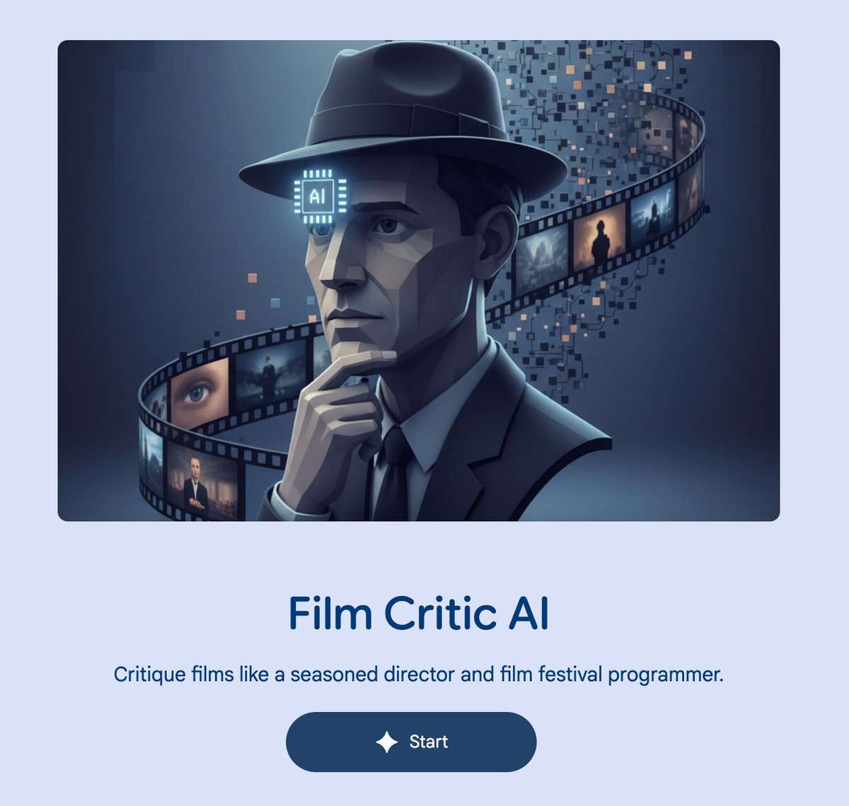 Film Critic AI app card