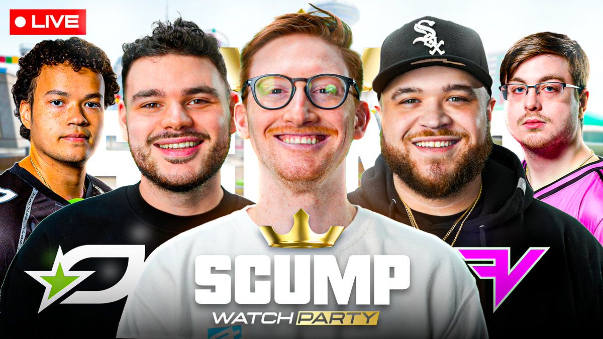 scump's tweet photo. 🔴 CDL WATCH PARTY!!

El Clasico at 3:30 central:
- Gentle Mates vs G2
- OpTic Texas vs FaZe
- Toronto vs Falcons
- C9 vs Boston

Twitch | https://t.co/c9006w9chh
YouTube | https://t.co/Q6rCWPoagi https://t.co/qehFbdcJp8