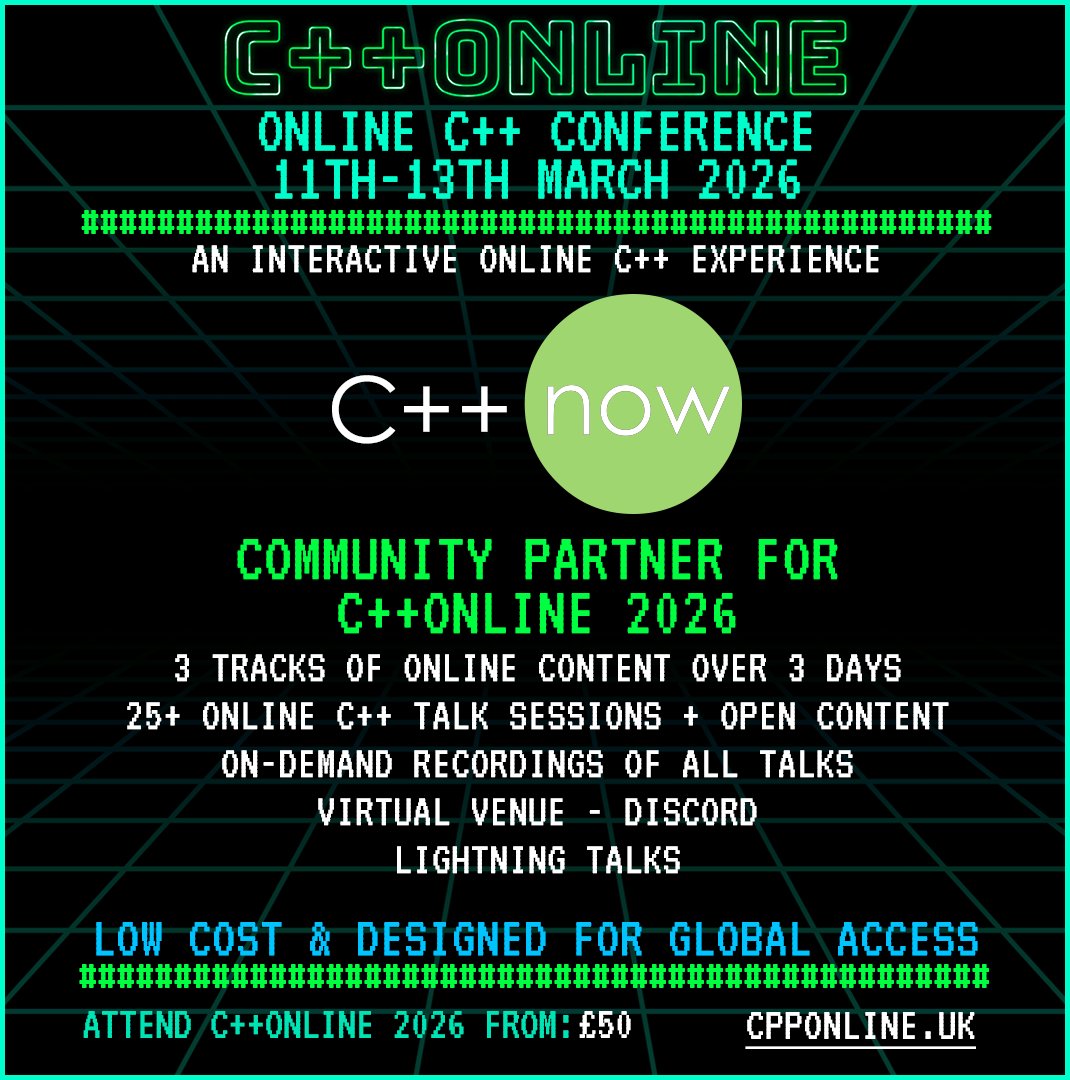 CppOnline tweet media