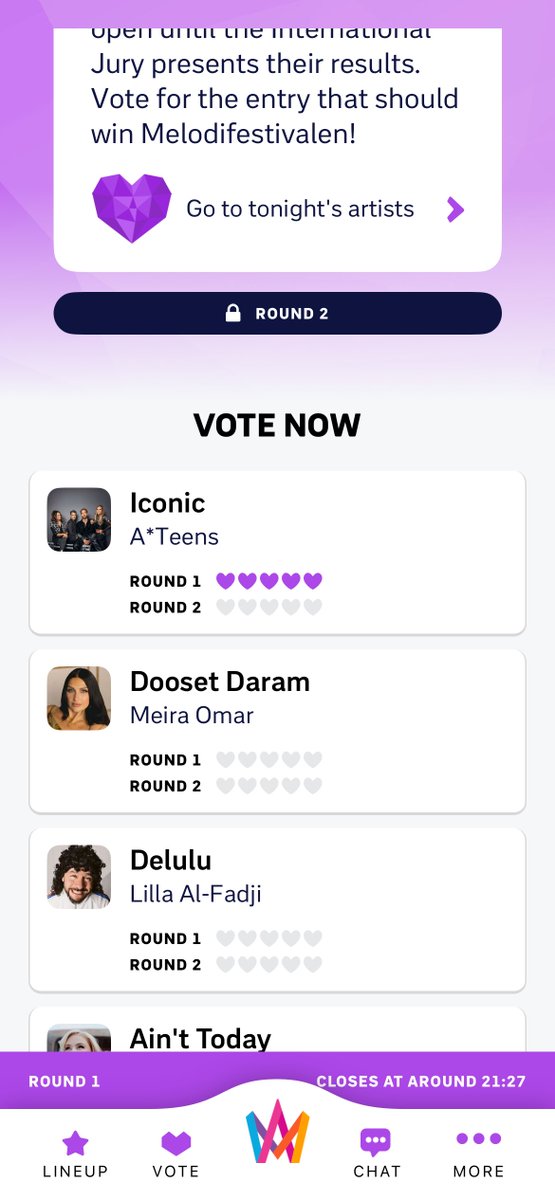 Let's go vote!
#ateens  #melfest