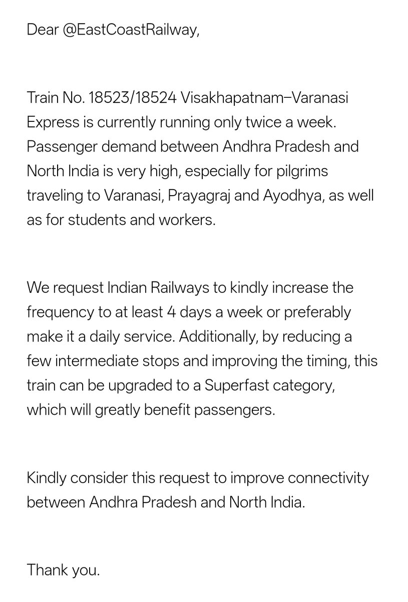 rsnk2011's tweet photo. @EastCoastRail @RailMinIndia @RamMNK https://t.co/Xpl577zOiS