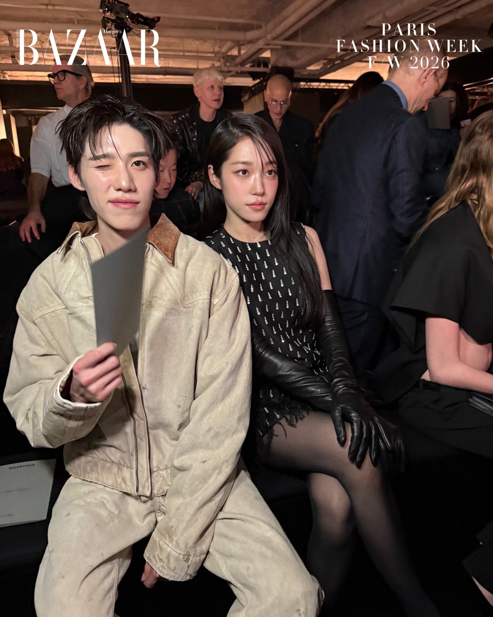 bazaarthailand's tweet photo. โมเมนต์ของพีพี กฤษฏ์ ก่อนที่โชว์คอลเลกชั่นประจำฤดูหนาว 2026 จาก Balenciaga จะเริ่มขึ้น 

#BalenciagaWinter26xPPKrit 
#PPKritt https://t.co/g8Ix6clDo2