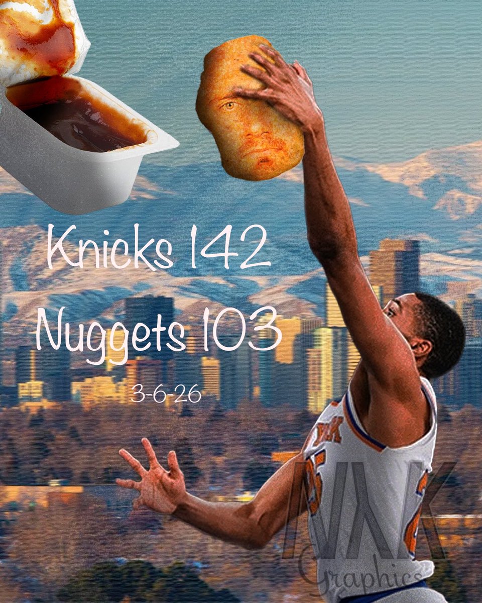 NYKGraphics's tweet photo. #Knicks #Nuggets #NBA #GraphicDesign https://t.co/yya9WZWtpC