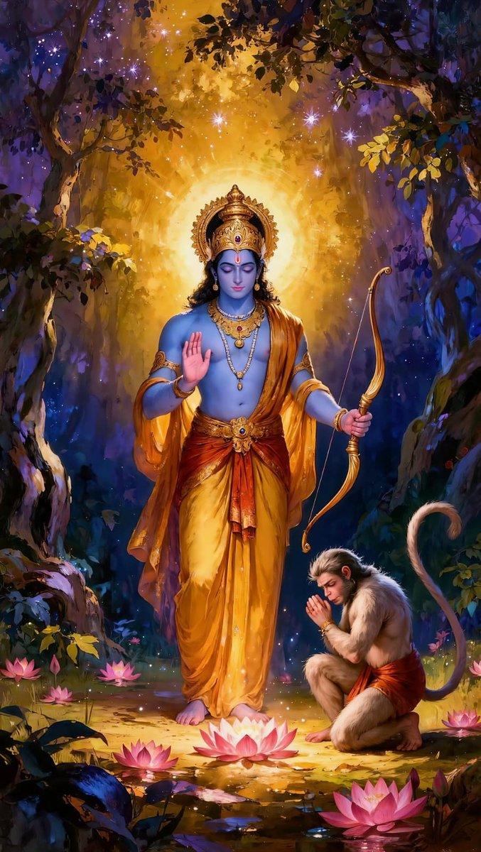 Ram is the light, Hanuman is the flame that spreads it ❤️‍🔥