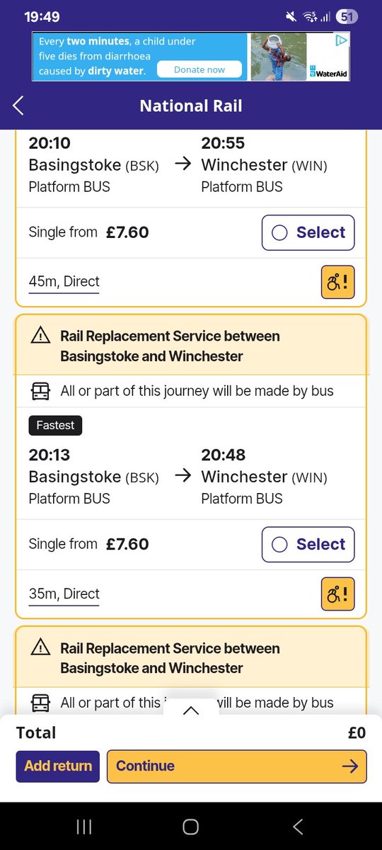 GilesGooding's tweet photo. Quite amazing #SWR @SW_Help replacement buses going south are at  10, 13 and 33 past the hour. Then a wait for 37mins. I arrived on london train at 35 past and missed the bus. Adding an unnecessary 40mins to journey https://t.co/z4eplGIKXF