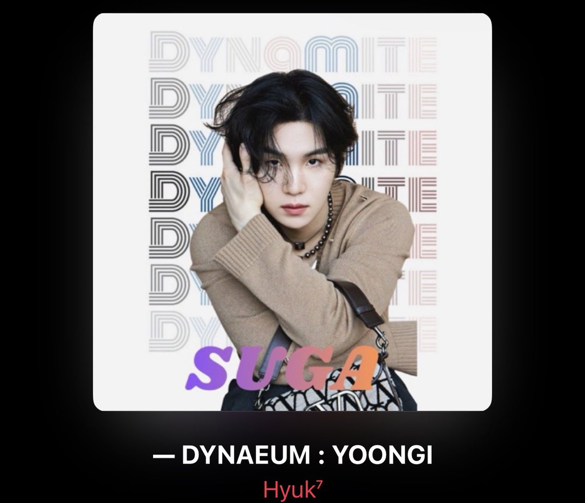 — por si alguna busca playlist para el yoongi day en AM 🍎, les ofrezco estas 🤍

🔗: music.apple.com/mx/playlist/so…
🔗: music.apple.com/mx/playlist/ag…
🔗: music.apple.com/mx/playlist/cy…
🔗: music.apple.com/mx/playlist/fo…
🔗: music.apple.com/mx/playlist/dy…